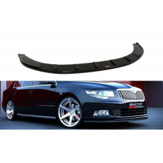 Spoiler pod přední nárazník pro Škoda Superb Mk2, Maxton Design (plast ABS bez povrchové úpravy)