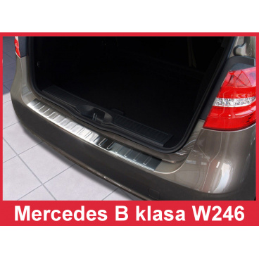 Nerez kryt-ochrana prahu zadního nárazníku Mercedes B W 246 2011+