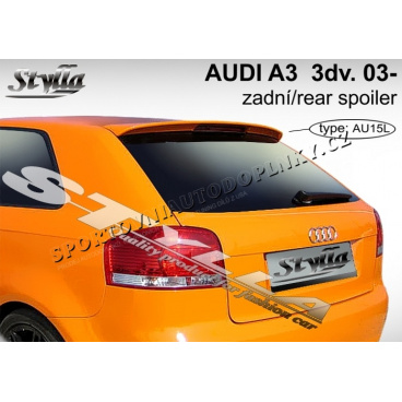 AUDI A3 3D 2003+ křídlo zadních dveří horní