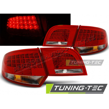 AUDI A3 8P 2004-08 Sportback zadní lampy red white LED