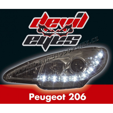 Peugeot 206  Devil Eyes chrom