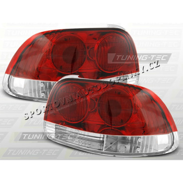 HONDA CRX DEL SOL 1992-96 ZADNÍ LAMPY KRYSTALICKÉ RED WHITE