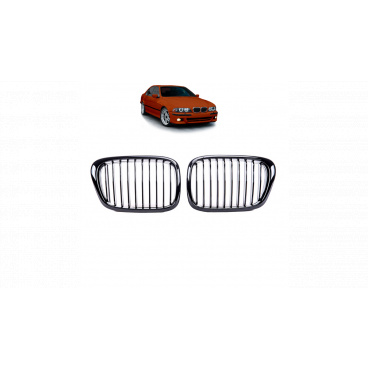 Gril BMW 5 E39 jednotlivé žebro Lesklá černá
