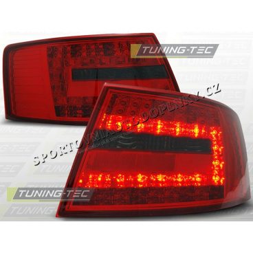 AUDI A6 C6 SEDAN 2004-08 ZADNÍ LED LAMPY RED SMOKE