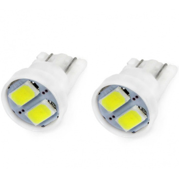 Žárovka LED 5730 T10 12V 5W bílá 2 ks