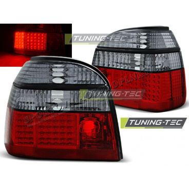 VW GOLF 3 09.91-08.97 ZADNÍ LED LAMPY RED SMOKE