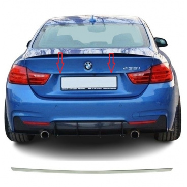 Nerez chrom lišta nad SPZ BMW 4 F32 2013-2020