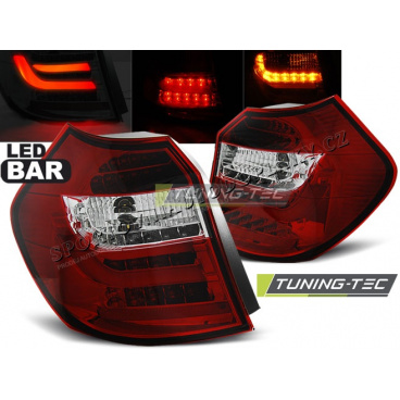 BMW E87/E81 2004-08.2007 zadní lampy red white LED BAR