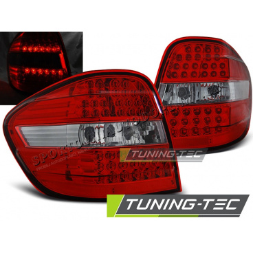 Mercedes M-klasa W164 2005-08 zadní lampy red white LED