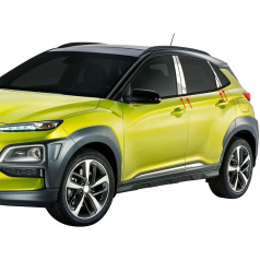 Nerez kryty okenních sloupků Hyundai Kona 8 ks