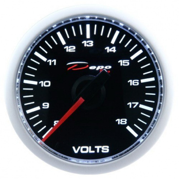 Přídavný budík Depo Racing Voltmeter 52 mm