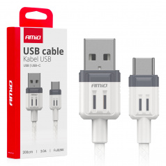 Kabel pro nabíjení USB-A - USB-C 3A 200cm FullLINK AMIO-03906