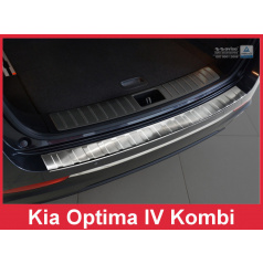 Nerez kryt-ochrana prahu zadního nárazníku Kia Optima IV Kombi 2016+