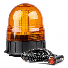 Výstražná blikající majáková lampa 80 LED magnet R10 12V 24V W09M AMIO-01502