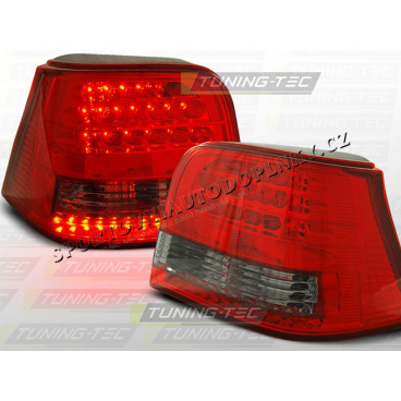 VW GOLF IV 1997-03 ZADNÍ LED LAMPY RED SMOKE