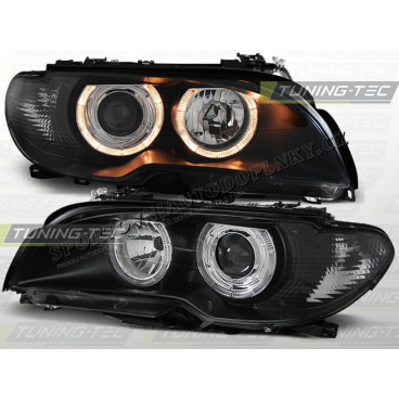 BMW E46 03-06 ANGEL EYES BLACK (LPBM84) - coupe / cabrio