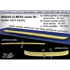 NISSAN ALMERA SEDAN  (95-00) spoiler zad.  kapoty NA5L