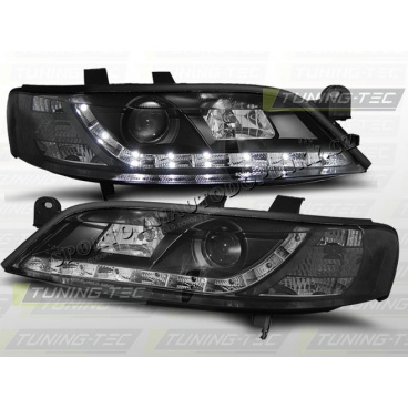 OPEL VECTRA B 1995-98 PŘEDNÍ ČÍRÁ SVĚTLA DAYLIGHT LED BLACK