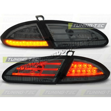 SEAT LEON 2005-09 ZADNÍ LED LAMPY SMOKE