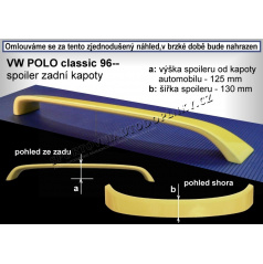 VOLKSWAGEN POLO CLASSIC (96-02) spoiler zad. kapoty (EU homologace)