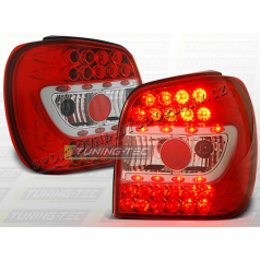 VW POLO 6N 1994-99 ZADNÍ LED LAMPY RED WHITE