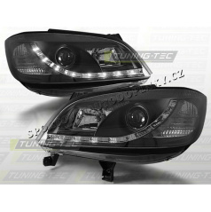 OPEL ZAFIRA 1999-05 PŘEDNÍ ČÍRÁ SVĚTLA DAYLIGHT LED BLACK