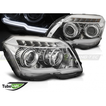 Mercedes GLK X204 06.2008-08.2012 přední světla Tube Light chrome