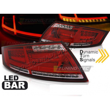 Audi TT 04.2006-02.2014- zadní lampy red white LED BAR