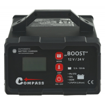 Nabíječka BOOST 10Amp microprocesor 12/24V PB/GEL/AGM/LiFePO4