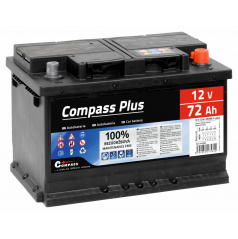 Autobaterie COMPASS PLUS 12V 72Ah 640A