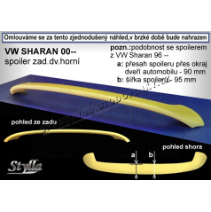 VOLKSWAGEN SHARAN II (00+) spoiler zad. dveří horní (EU homologace)