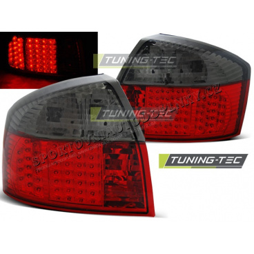 AUDI A4 10.2000-10.2004 ZADNÍ LED LAMPY RED SMOKE