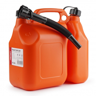 Plastový dvoukomorový kanystr 6L + 2,5L AMIO-03208