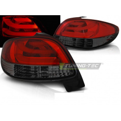 Peugeot 206 10.1998- zadní lampy red smoke LED BAR