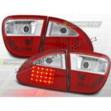 SEAT LEON 1999-04 ZADNÍ LED LAMPY RED WHITE