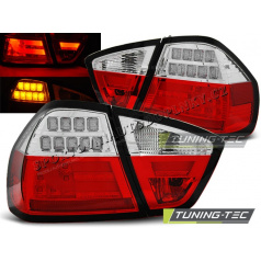 BMW E90 03.2005-08.2008 zadní LED lampy red white BAR