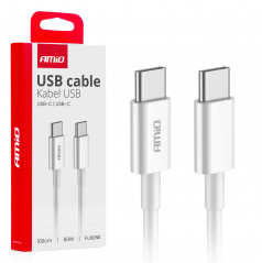 Kabel pro nabíjení USB-C - USB-C 60W 100cm FullLINK AMIO-03896