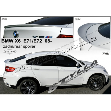 BMW X6 E71 E72 2008- zadní spoiler (EU homologace)