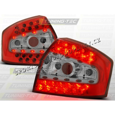 AUDI A4 (B6) SEDAN 2000-04 ZADNÍ LED LAMPY RED WHITE