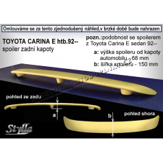 TOYOTA CARINA E HTB  (92-98) spoiler zad.  kapoty TC1L