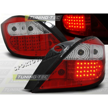 OPEL ASTRA H 5DV. 2004-09 ZADNÍ LED LAMPY RED WHITE