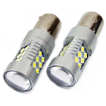 Žárovky BA15S - 24 SMD LED bílé 12/24V CAMBUS (2 ks)