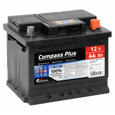 Autobaterie COMPASS PLUS 12V 44Ah 360A