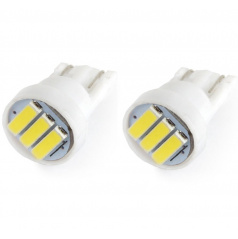 Žárovky parkovací T10 3 SMD LED bílé 6000K - 2 ks