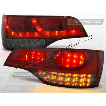 AUDI Q7 2006-09 ZADNÍ LED LAMPY RED SMOKE