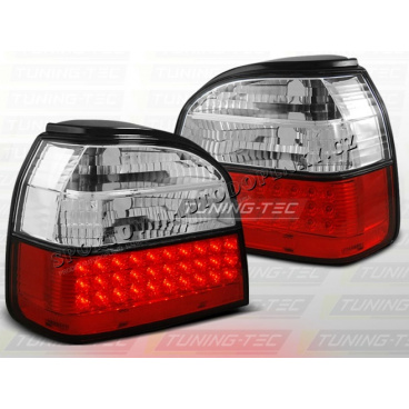 VW GOLF III 1991-97 ZADNÍ LED LAMPY RED WHITE