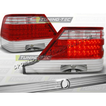 MERCEDES W 140 S-KLASA 1995-98 ZADNÍ LED LAMPY RED WHITE