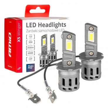 Automobilové LED žárovky série X5 Winger H3 6000K Canbus AMIO-03944