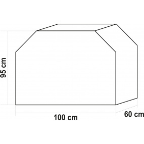 Kryt grilu 100 x 95 x 60 cm (BARREL)