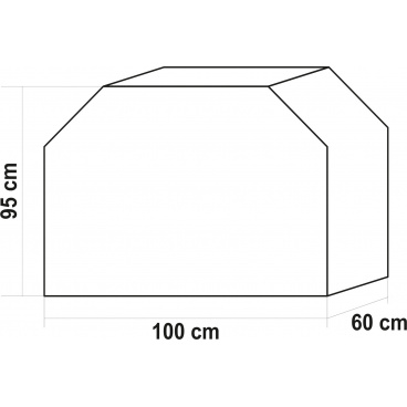 Kryt grilu 100 x 95 x 60 cm (BARREL)